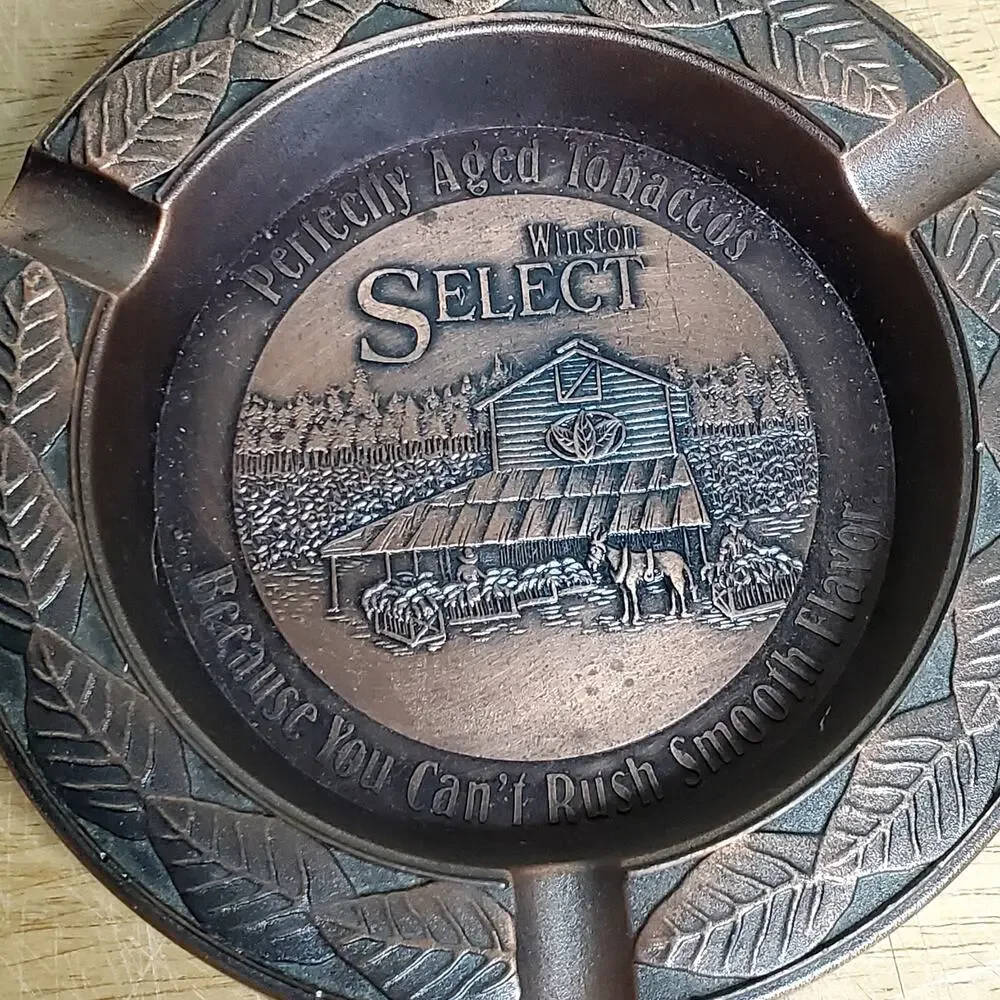 Vintage Winston Select Perfectly Aged Tobacco Meal Ashtray 5